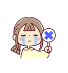 動く*娘ちゃん* いろいろ限界（個別スタンプ：18）