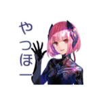 ロボ娘の秋★ごあいさつ（個別スタンプ：2）