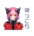 ロボ娘の秋★ごあいさつ（個別スタンプ：14）