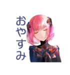 ロボ娘の秋★ごあいさつ（個別スタンプ：21）