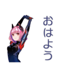 ロボ娘の秋★ごあいさつ（個別スタンプ：26）