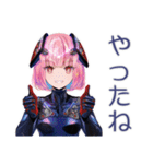 ロボ娘の秋★ごあいさつ（個別スタンプ：27）