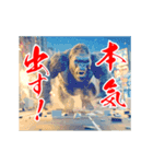 めちゃくちゃ怒ってるゴリラ（個別スタンプ：22）