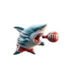 サメボクサーの爆笑日常,（個別スタンプ：3）