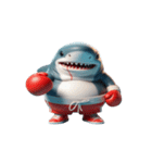 サメボクサーの爆笑日常,（個別スタンプ：4）