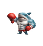 サメボクサーの爆笑日常,（個別スタンプ：5）
