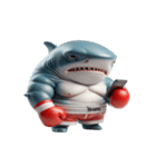 サメボクサーの爆笑日常,（個別スタンプ：6）