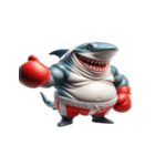 サメボクサーの爆笑日常,（個別スタンプ：7）