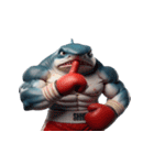 サメボクサーの爆笑日常,（個別スタンプ：10）