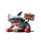 サメボクサーの爆笑日常,（個別スタンプ：11）