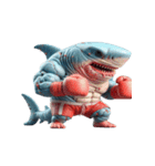 サメボクサーの爆笑日常,（個別スタンプ：13）