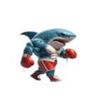 サメボクサーの爆笑日常,（個別スタンプ：17）