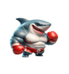 サメボクサーの爆笑日常,（個別スタンプ：18）