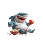 サメボクサーの爆笑日常,（個別スタンプ：19）