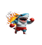 サメボクサーの爆笑日常,（個別スタンプ：21）