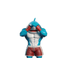 サメボクサーの爆笑日常,（個別スタンプ：23）