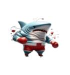 サメボクサーの爆笑日常,（個別スタンプ：27）