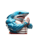 サメボクサーの爆笑日常,（個別スタンプ：32）