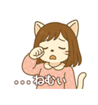 ネコな女の子の日常（個別スタンプ：7）