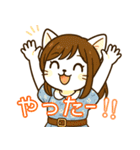 ネコな女の子の日常（個別スタンプ：17）