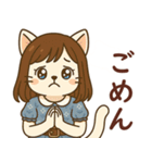 ネコな女の子の日常（個別スタンプ：18）