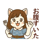 ネコな女の子の日常（個別スタンプ：20）