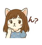 ネコな女の子の日常（個別スタンプ：24）