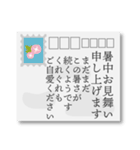 【丁寧敬語】喪中おしゃれなはがきデザイン（個別スタンプ：33）