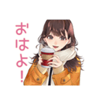 ガーリー女子の秋♡普段使い（個別スタンプ：2）