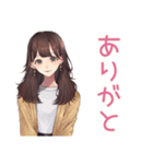 ガーリー女子の秋♡普段使い（個別スタンプ：3）