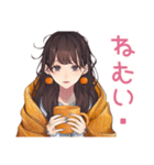 ガーリー女子の秋♡普段使い（個別スタンプ：8）