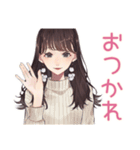 ガーリー女子の秋♡普段使い（個別スタンプ：10）
