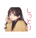 ガーリー女子の秋♡普段使い（個別スタンプ：25）