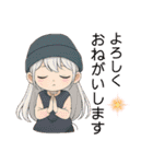 いろんなかわいい女の子たち♡（個別スタンプ：4）