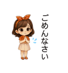 いろんなかわいい女の子たち♡（個別スタンプ：11）