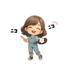 いろんなかわいい女の子たち♡（個別スタンプ：16）