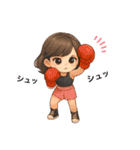 いろんなかわいい女の子たち♡（個別スタンプ：21）