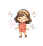 いろんなかわいい女の子たち♡（個別スタンプ：34）