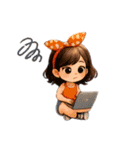 いろんなかわいい女の子たち♡（個別スタンプ：36）