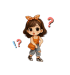 いろんなかわいい女の子たち♡（個別スタンプ：40）