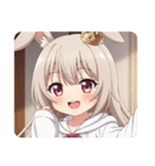 うさ耳みなみちゃんスタンプ（個別スタンプ：17）