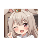 うさ耳みなみちゃんスタンプ（個別スタンプ：23）
