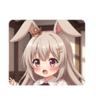 うさ耳みなみちゃんスタンプ（個別スタンプ：24）
