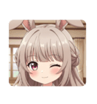 うさ耳みなみちゃんスタンプ（個別スタンプ：27）