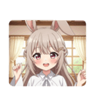 うさ耳みなみちゃんスタンプ（個別スタンプ：29）