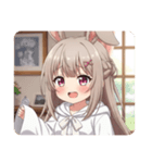 うさ耳みなみちゃんスタンプ（個別スタンプ：30）