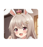 うさ耳みなみちゃんスタンプ（個別スタンプ：31）