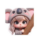 40個‼️【ネガティブ】  コアラちゃん（個別スタンプ：4）