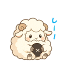 【睡眠応援】ふわふわ羊のちびキャラ（個別スタンプ：21）