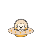 [アレンジ用]UFOで宇宙犬2（個別スタンプ：2）